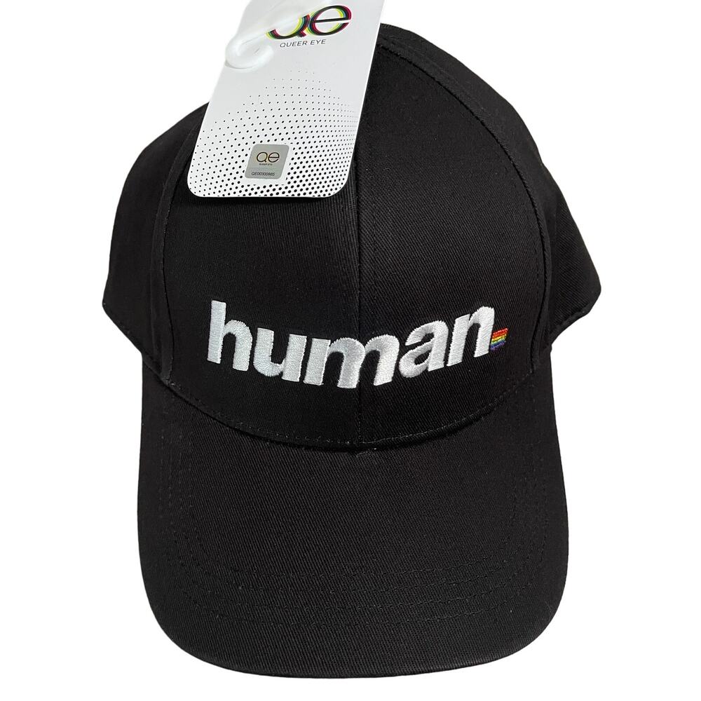 Queer Eye QE Official Baseball Adj Hat Cap - human - Black - $30